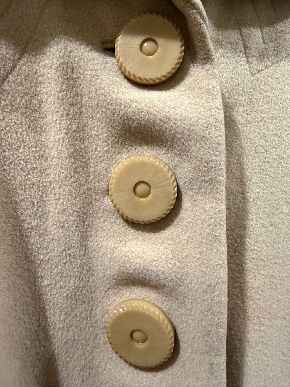 Vintage 1950’s-1960’s Women’s Imported Cashmere and Lambs Wool Long Coat - Picture 4 of 8
